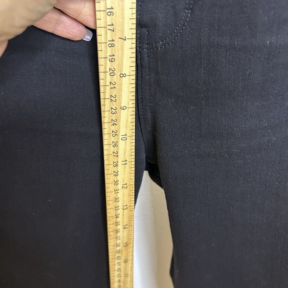 NWT Soft Surroundings Jeans Size 12 Black Fly Front Skinny Ankle Natural Waist - Picture 7 of 15